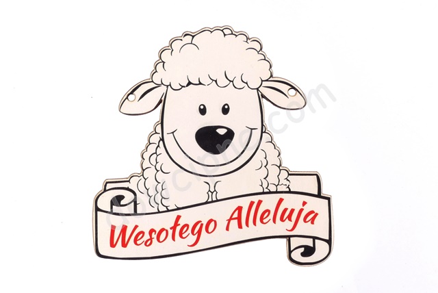 Zawieszka owieczka - Wesołego Alleluja P1018